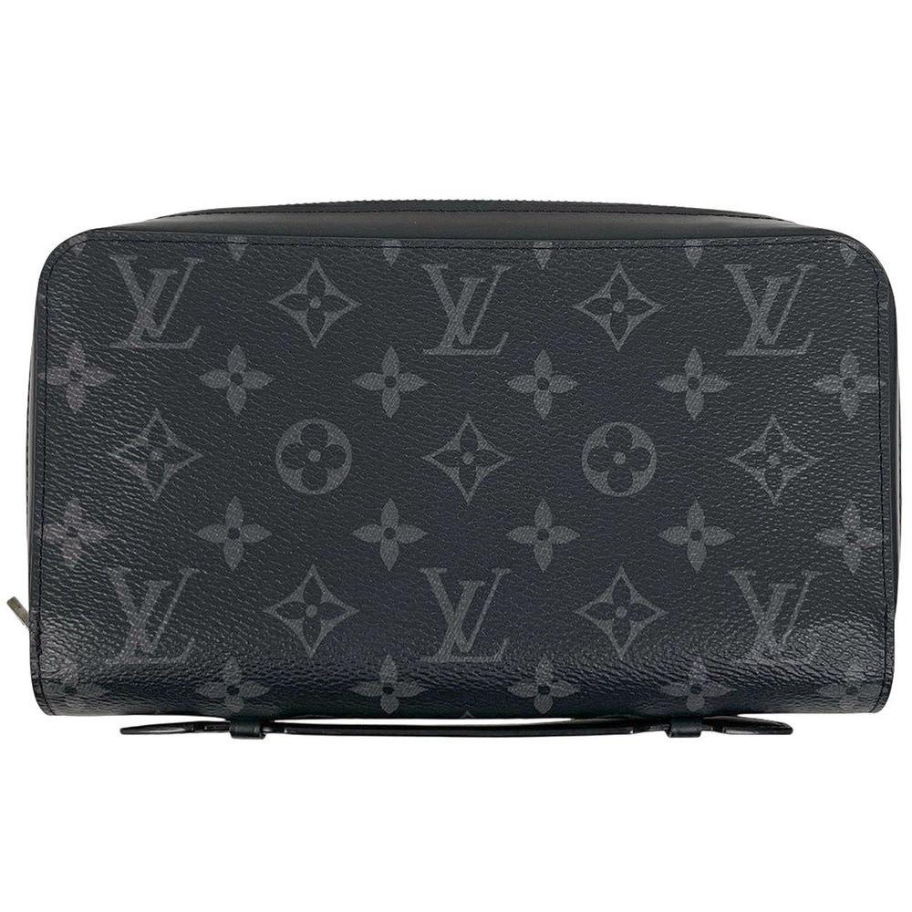 Louis Vuitton Zippy Long Wallet Monogram Eclipse Black Noir Black